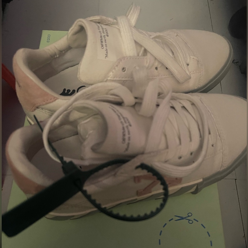 Women pink OFF-White Vulcanized sneakers
